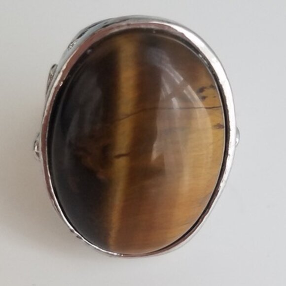 Tiger Eye Ring (Size 4.75) - Picture 5 of 16